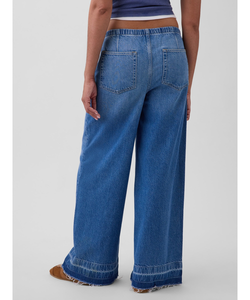 GAP(ギャップ)の「ミッドライズ ウルトラソフト イージーウエスト バギーデニム(デニムパンツ・レディース・インディゴブルー・S/XXS/L/M/XS)」の4枚目の写真