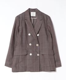Scrap Book | 【Scrap Book】チェックメッシュダブルジャケット(テーラードジャケット)