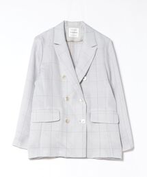 Scrap Book（スクラップブック）の「【Scrap Book】チェックメッシュダブルジャケット（テーラードジャケット）」