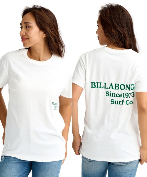 BILLABONG(ビラボン)の「BILLABONG ウィメンズ EMB LOGO BOY FIT TEE Tシャツ 【2026年春夏モデル】(Tシャツ/カットソー・レディース・ホワイト/ブラック/インディゴブルー・LARGE/MEDIUM)」の1枚目の写真