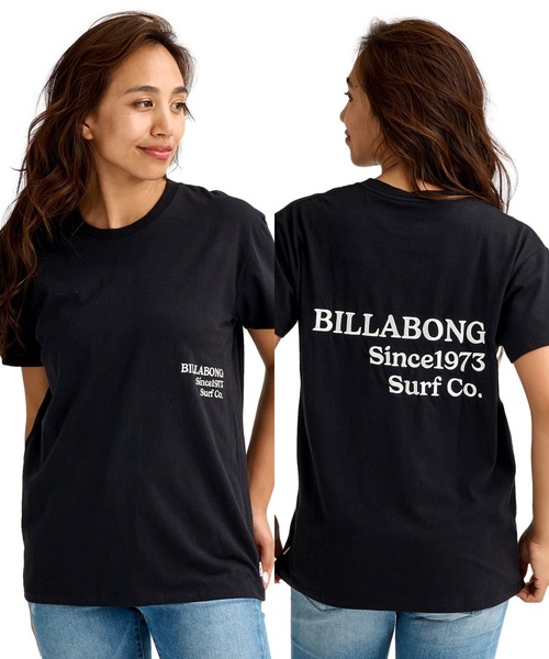 BILLABONG(ビラボン)の「BILLABONG ウィメンズ EMB LOGO BOY FIT TEE Tシャツ 【2026年春夏モデル】(Tシャツ/カットソー・レディース・ホワイト/ブラック/インディゴブルー・LARGE/MEDIUM)」の2枚目の写真