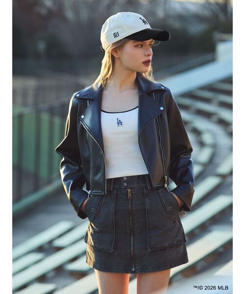 NEW ERA（ニューエラ）の「【MLB × New Era × MURUA】ロゴキャミソール（キャミソール・レディース・ホワイト・2）」の3枚目の写真