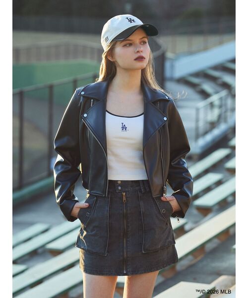 NEW ERA（ニューエラ）の「【MLB × New Era × MURUA】ロゴキャミソール（キャミソール・レディース・ホワイト・2）」の4枚目の写真