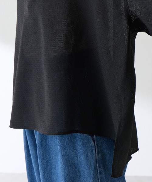 COLLAGE GALLARDAGALANTE（コラージュガリャルダガランテ）の「ヴィンテージメッシュスキッパーシャツ/WEB限定カラー展開（シャツ/ブラウス・レディース・オフホワイト/ベージュ/ブラック・FREE）」の13枚目の写真