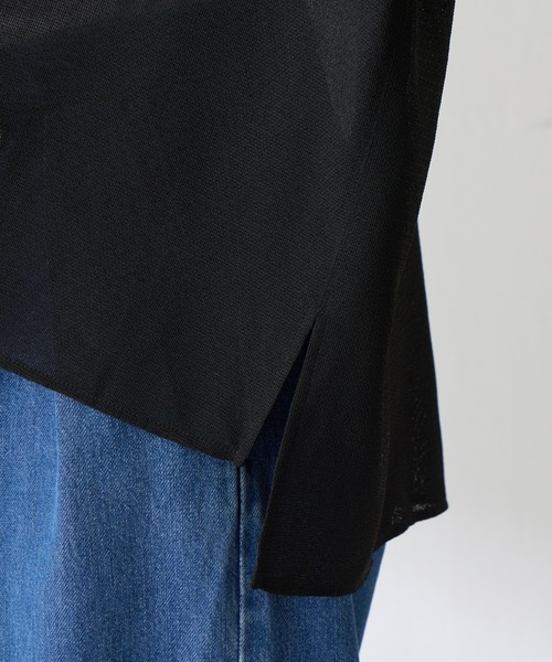 COLLAGE GALLARDAGALANTE（コラージュガリャルダガランテ）の「ヴィンテージメッシュスキッパーシャツ/WEB限定カラー展開（シャツ/ブラウス・レディース・オフホワイト/ベージュ/ブラック・FREE）」の14枚目の写真