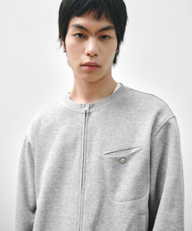 INTEMPOMOOD（インテンポムード）の「ストロールジップアップカーディガン_グレー（カーディガン/ボレロ）」