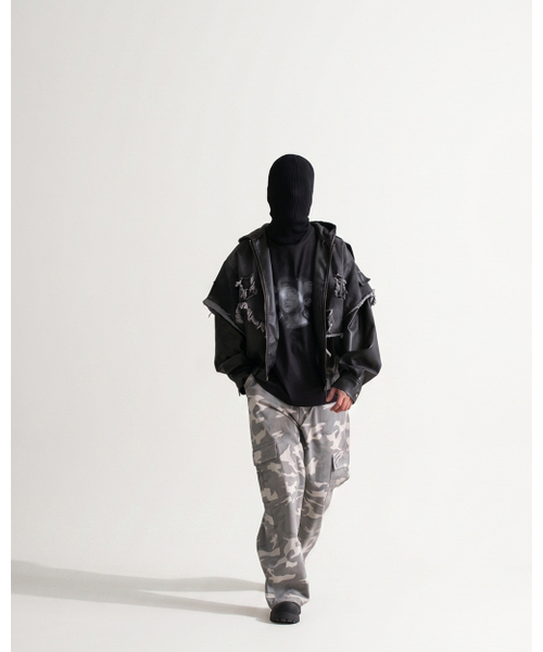 THUMB(ダム)の「Camo wide cargo pants white(その他パンツ・メンズ・その他・0/1/2/3)」の2枚目の写真