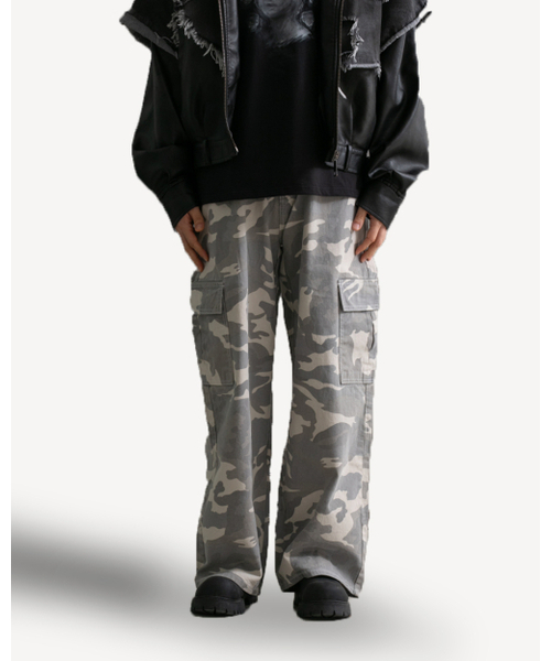 THUMB(ダム)の「Camo wide cargo pants white(その他パンツ・メンズ・その他・0/1/2/3)」の4枚目の写真