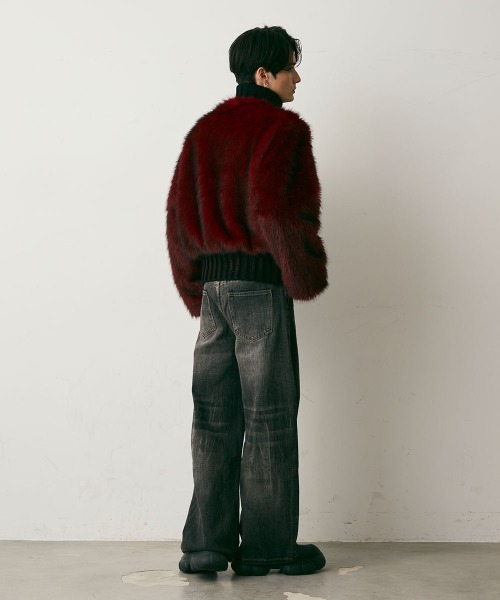 Shoowtime(ショウタイム)の「Fur Design Heavy Knit Sweater / ファーデザインヘビーニットセーター(ニット/セーター・メンズ・レッド系/ブラック系・MEDIUM/LARGE/X-LARGE)」の21枚目の写真