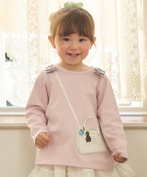セール】ミニバッグ長袖Tシャツ(Tシャツ/カットソー)|petit main セール】ミニバッグ長袖Tシャツ(Tシャツ/カットソー)|petit main