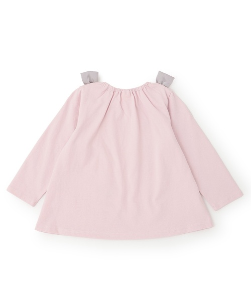 petit main(プティマイン)の「ミニバッグ長袖Tシャツ(Tシャツ/カットソー・キッズ・ネイビー/アイボリー/ライトピンク・90cm/100cm/110cm/130cm/80cm/120cm)」の10枚目の写真