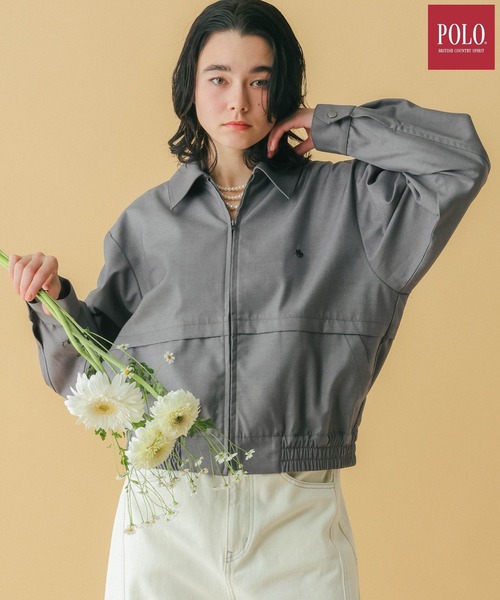 RAGEBLUE（レイジブルー）の「＜POLO BCS/ポロ・ビーシーエス＞別注/ZIPワークブルゾン（ブルゾン・レディース・グレー/ブラック/ベージュ・FREE）」の3枚目の写真