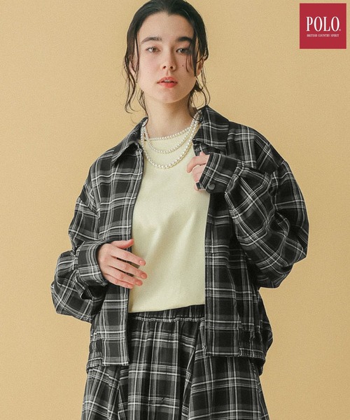 RAGEBLUE（レイジブルー）の「＜POLO BCS/ポロ・ビーシーエス＞別注/ZIPワークブルゾン（ブルゾン・レディース・グレー/ブラック/ベージュ・FREE）」の2枚目の写真