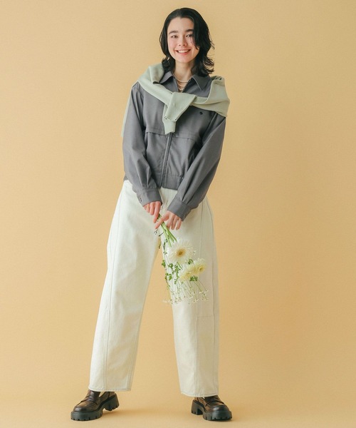 RAGEBLUE（レイジブルー）の「＜POLO BCS/ポロ・ビーシーエス＞別注/ZIPワークブルゾン（ブルゾン・レディース・グレー/ブラック/ベージュ・FREE）」の10枚目の写真