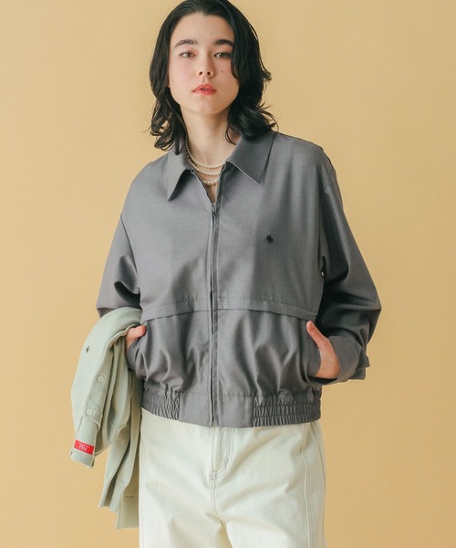 RAGEBLUE（レイジブルー）の「＜POLO BCS/ポロ・ビーシーエス＞別注/ZIPワークブルゾン（ブルゾン・レディース・グレー/ブラック/ベージュ・FREE）」の12枚目の写真