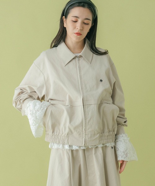 RAGEBLUE（レイジブルー）の「＜POLO BCS/ポロ・ビーシーエス＞別注/ZIPワークブルゾン（ブルゾン・レディース・グレー/ブラック/ベージュ・FREE）」の13枚目の写真