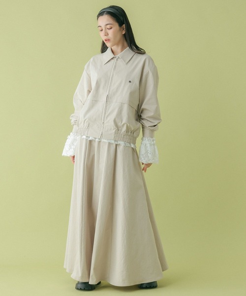 RAGEBLUE（レイジブルー）の「＜POLO BCS/ポロ・ビーシーエス＞別注/ZIPワークブルゾン（ブルゾン・レディース・グレー/ブラック/ベージュ・FREE）」の14枚目の写真