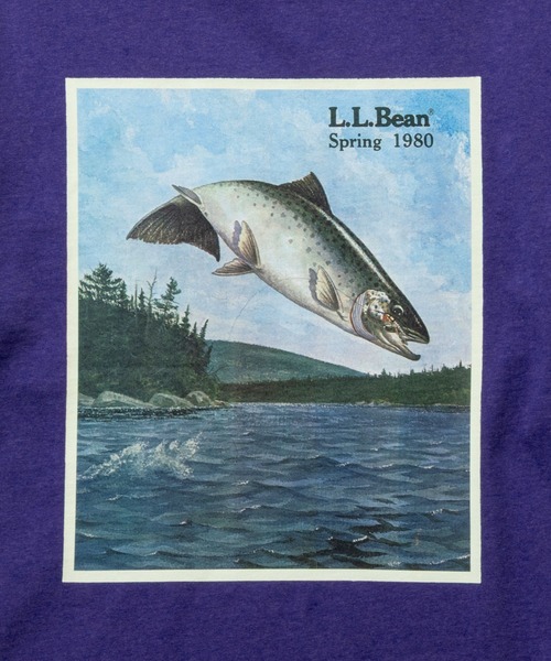 L.L.Bean(エルエルビーン)の「【JAPAN EDITION】ビーンズ 1980 ショートスリーブ・カタログ・トラウト・ティ(Tシャツ/カットソー・レディース・ブルーグリーン/ライトグレー/パープル/ネイビー・MEDIUM)」の16枚目の写真