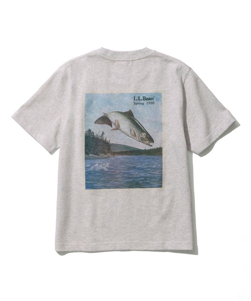 L.L.Bean(エルエルビーン)の「【JAPAN EDITION】ビーンズ 1980 ショートスリーブ・カタログ・トラウト・ティ(Tシャツ/カットソー・レディース・ブルーグリーン/ライトグレー/パープル/ネイビー・MEDIUM)」の11枚目の写真