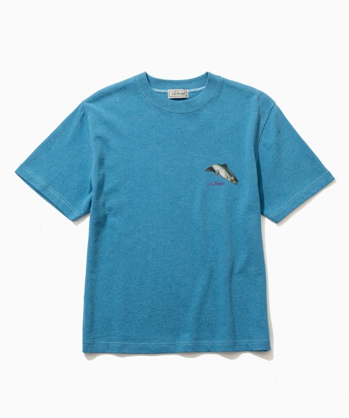 L.L.Bean(エルエルビーン)の「【JAPAN EDITION】ビーンズ 1980 ショートスリーブ・カタログ・トラウト・ティ(Tシャツ/カットソー・レディース・ブルーグリーン/ライトグレー/パープル/ネイビー・MEDIUM)」の12枚目の写真
