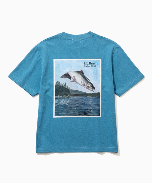 L.L.Bean(エルエルビーン)の「【JAPAN EDITION】ビーンズ 1980 ショートスリーブ・カタログ・トラウト・ティ(Tシャツ/カットソー・レディース・ブルーグリーン/ライトグレー/パープル/ネイビー・MEDIUM)」の13枚目の写真