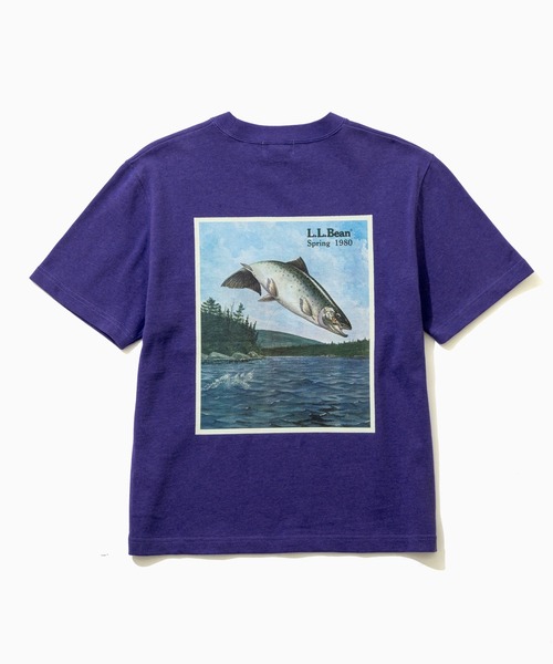 L.L.Bean(エルエルビーン)の「【JAPAN EDITION】ビーンズ 1980 ショートスリーブ・カタログ・トラウト・ティ(Tシャツ/カットソー・レディース・ブルーグリーン/ライトグレー/パープル/ネイビー・MEDIUM)」の15枚目の写真