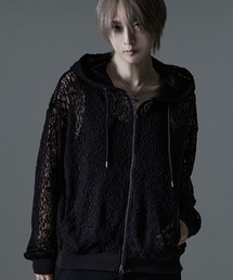 RUDOL（ルドル）の「『RUDOL/ルドル』花柄レースダブルジップパーカー 長袖（パーカー）」