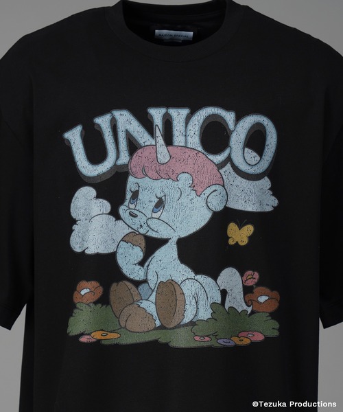 MAISON SPECIAL（メゾンスペシャル）の「《UNISEX》【TEZUKA CHARACTERS for MAISON SPECIAL】- UNICO - Prime-Over Crew Neck Graphic T-Shirt/- ユニコ - プライムオーバークルーネックグラフィックTシャツ【MAISON SPECIAL/メゾンスペシャル】（Tシャツ/カットソー・メンズ・ホワイト/ブラック・0/2/1）」の13枚目の写真