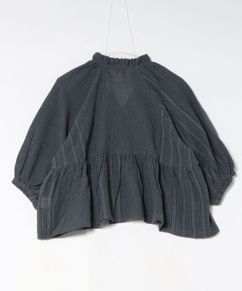 チャイハネ（チャイハネ）の「【チャイハネ】南インド綿ナナミィパフスリーブトップス（その他トップス・レディース・ネイビー/ベージュ/ブラウン・FREE）」の7枚目の写真