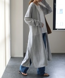 UVカット スラブロングカーディガン