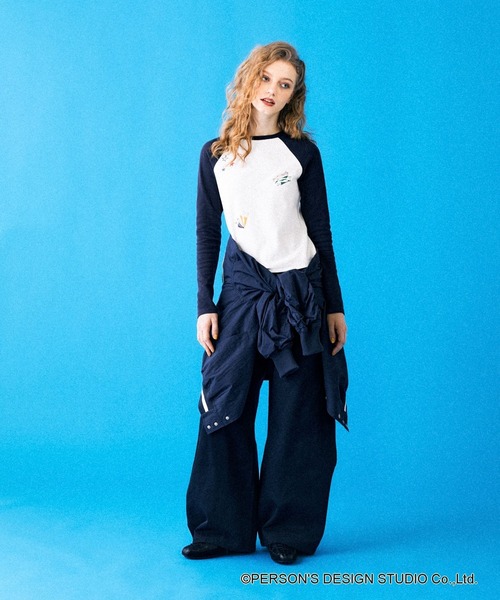 JEANASIS（ジーナシス）の「【PERSON’S】アソートガラツイルパンツ/661548（その他パンツ・レディース・ホワイト系その他・MEDIUM/SMALL）」の8枚目の写真