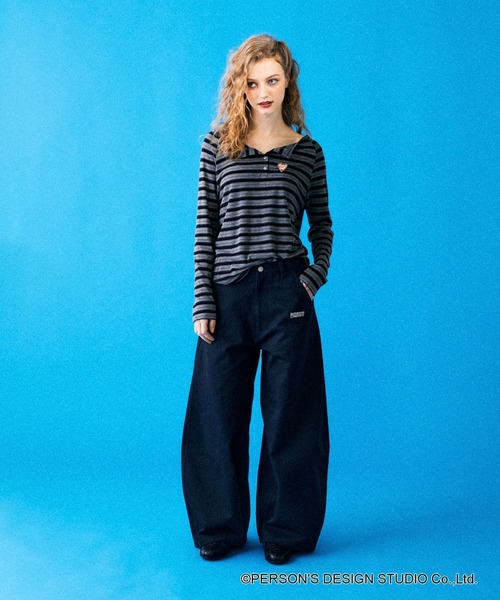 JEANASIS（ジーナシス）の「【PERSON’S】アソートガラツイルパンツ/661548（その他パンツ・レディース・ホワイト系その他・MEDIUM/SMALL）」の2枚目の写真