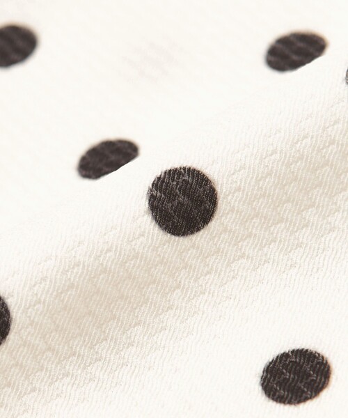 green label relaxing（グリーンレーベルリラクシング）の「ハイネックWリボンフレア&ショーツ ドット柄 オフホワイト スイムウェア / 水着（水着・レディース・オフホワイト・FREE）」の10枚目の写真