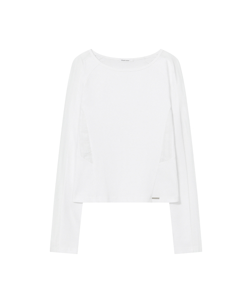 Miseki SEOUL(ミセキソウル)の「Shirt combination long sleeve WHITE(Tシャツ/カットソー・レディース・その他・1/2)」の2枚目の写真