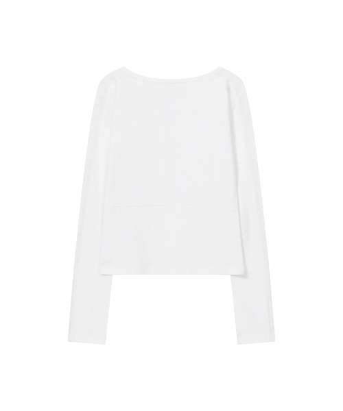 Miseki SEOUL(ミセキソウル)の「Shirt combination long sleeve WHITE(Tシャツ/カットソー・レディース・その他・1/2)」の3枚目の写真