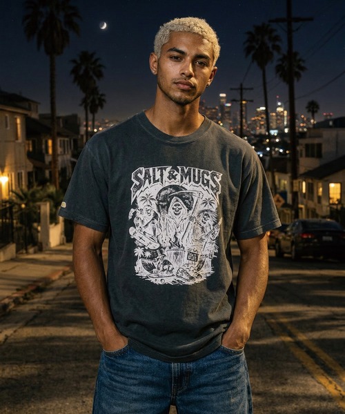 SALT&MUGS(ソルトアンドマグス)の「Metals(Tシャツ/カットソー・メンズ・ホワイト/ブラック・SMALL/MEDIUM/LARGE/X-LARGE)」の1枚目の写真