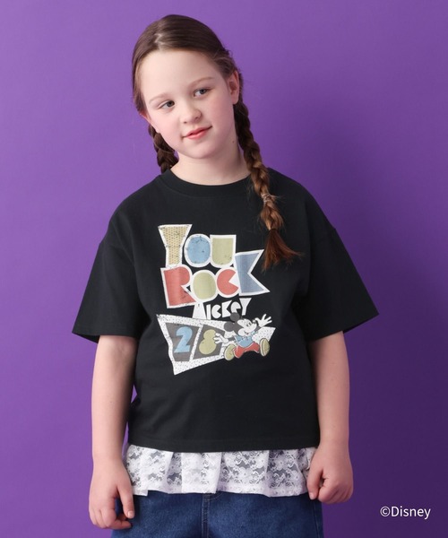 GLOBAL WORK(グローバルワーク)の「DisneyヘビロッTEE半袖/652753(Tシャツ/カットソー・キッズ・ライトブルー/その他/ブラック/オフホワイト/ベージュ系その他3/ブルー/ダークグレー・150cm/130cm/160cm/140cm)」の7枚目の写真