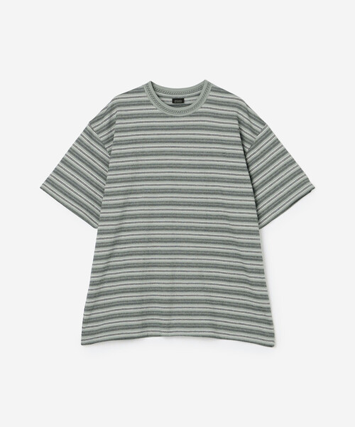 SEDAN ALL-PURPOSE | ジャガードストライプ 半袖Tシャツ MEN（Tシャツ