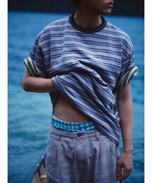 SEDAN ALL-PURPOSE | SEDAN ALL-PURPOSE | ジャガードストライプ 半袖Tシャツ MEN(Tシャツ/カットソー)