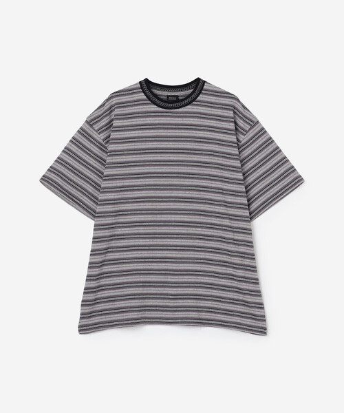 SEDAN ALL-PURPOSE | ジャガードストライプ 半袖Tシャツ MEN（Tシャツ