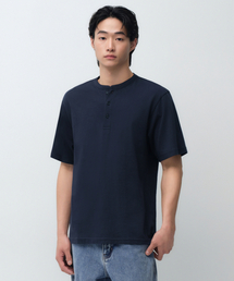 ヘンリーネックTシャツ [ネイビー]