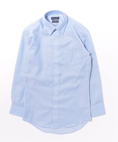 TOKYO SHIRTS(トウキョウシャツ)の「【超形態安定】形態安定ノンアイロン ボタンダウン 長袖ビジネスワイシャツ(ビジネスシャツ・メンズ・ブルー・首回り43cm-裄丈86cm/首回り43cm-裄丈82cm/首回り42cm-裄丈86cm/首回り42cm-裄丈82cm/首回り41cm-裄丈86cm/首回り41cm-裄丈82cm/首回り39cm-裄丈84cm/首回り39cm-裄丈80cm/首回り37cm-裄丈80cm/首回り37cm-裄丈84cm)」の6枚目の写真