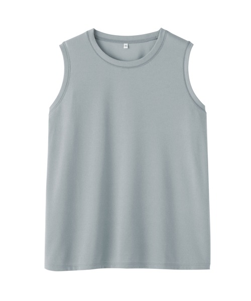 無印良品(ムジルシリョウヒン)の「婦人 UVカット吸汗速乾スリーブレスTシャツ(Tシャツ/カットソー・レディース・サンドベージュ/オフホワイト/ライトブルー/ブラック・S/M/L/XL)」の22枚目の写真
