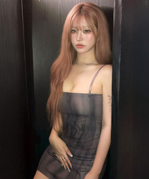 Side Cut-Out Mini One-Piece (Brown)