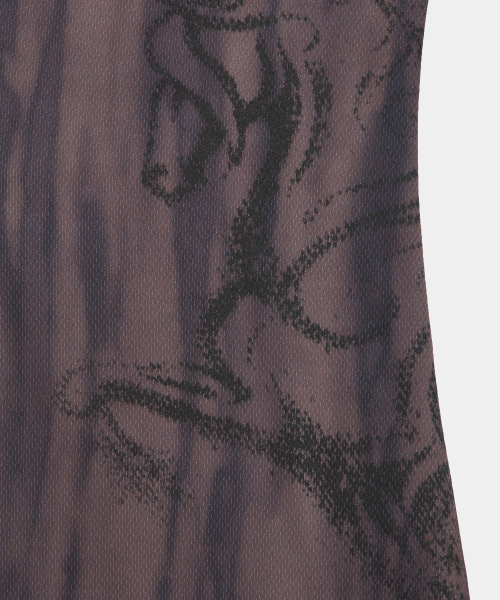 ETRE AU SOMMET(エトレオソメ)の「Side Cut-Out Mini One-Piece (Brown)(ワンピース・レディース・ダークブラウン・1/2)」の9枚目の写真