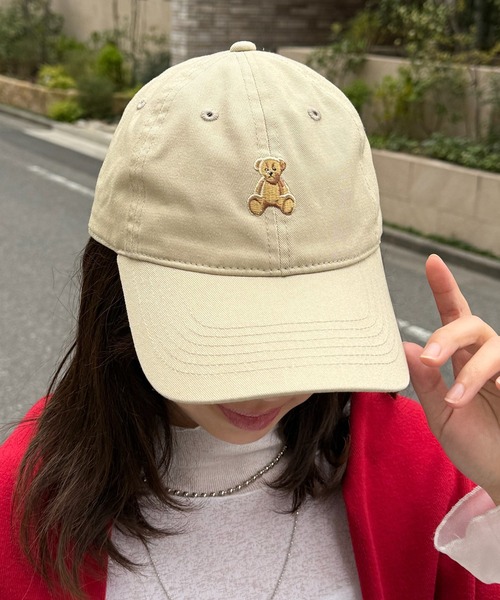 POLO BCS(ポロ ビーシーエス)の「【POLO BCS】ワンポイントベア ポロキャップ(キャップ・レディース・ブラック/ベージュ/ネイビー/ブラウン/バーガンディー・FREE)」の3枚目の写真