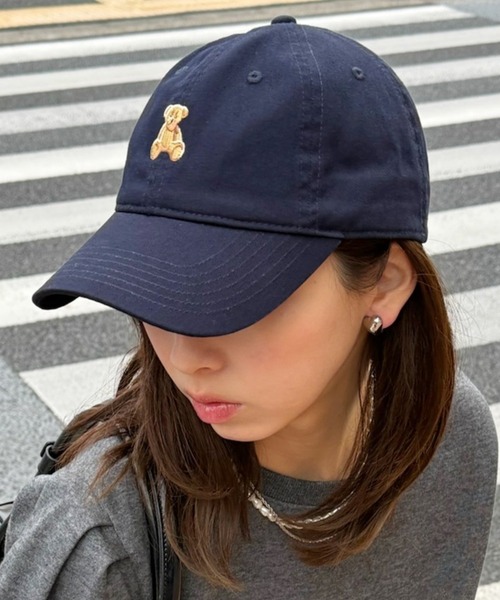 POLO BCS(ポロ ビーシーエス)の「【POLO BCS】ワンポイントベア ポロキャップ(キャップ・レディース・ブラック/ベージュ/ネイビー/ブラウン/バーガンディー・FREE)」の4枚目の写真