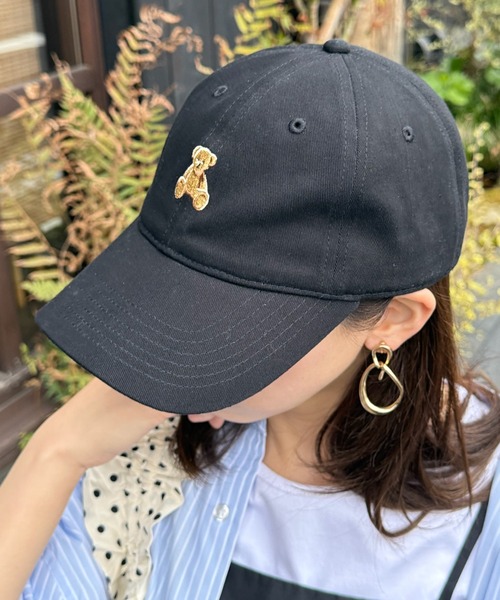 POLO BCS(ポロ ビーシーエス)の「【POLO BCS】ワンポイントベア ポロキャップ(キャップ・レディース・ブラック/ベージュ/ネイビー/ブラウン/バーガンディー・FREE)」の1枚目の写真
