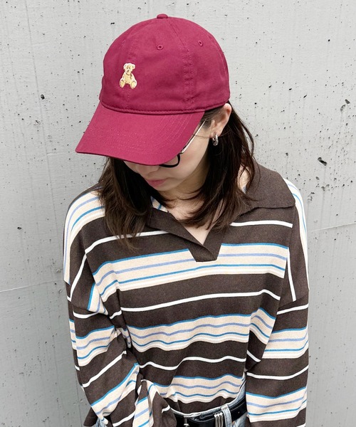 POLO BCS(ポロ ビーシーエス)の「【POLO BCS】ワンポイントベア ポロキャップ(キャップ・レディース・ブラック/ベージュ/ネイビー/ブラウン/バーガンディー・FREE)」の8枚目の写真