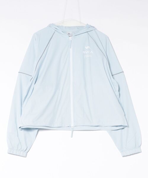 RVCA(ルーカ)の「RVCA/ルーカ ナイロン ジャケット パイピング スポーティー セットアップ対応 UTILITY SPORT JACKET BG043751 UT(パーカー・レディース・ブラック/ライトブルー/ホワイト・S/M)」の6枚目の写真